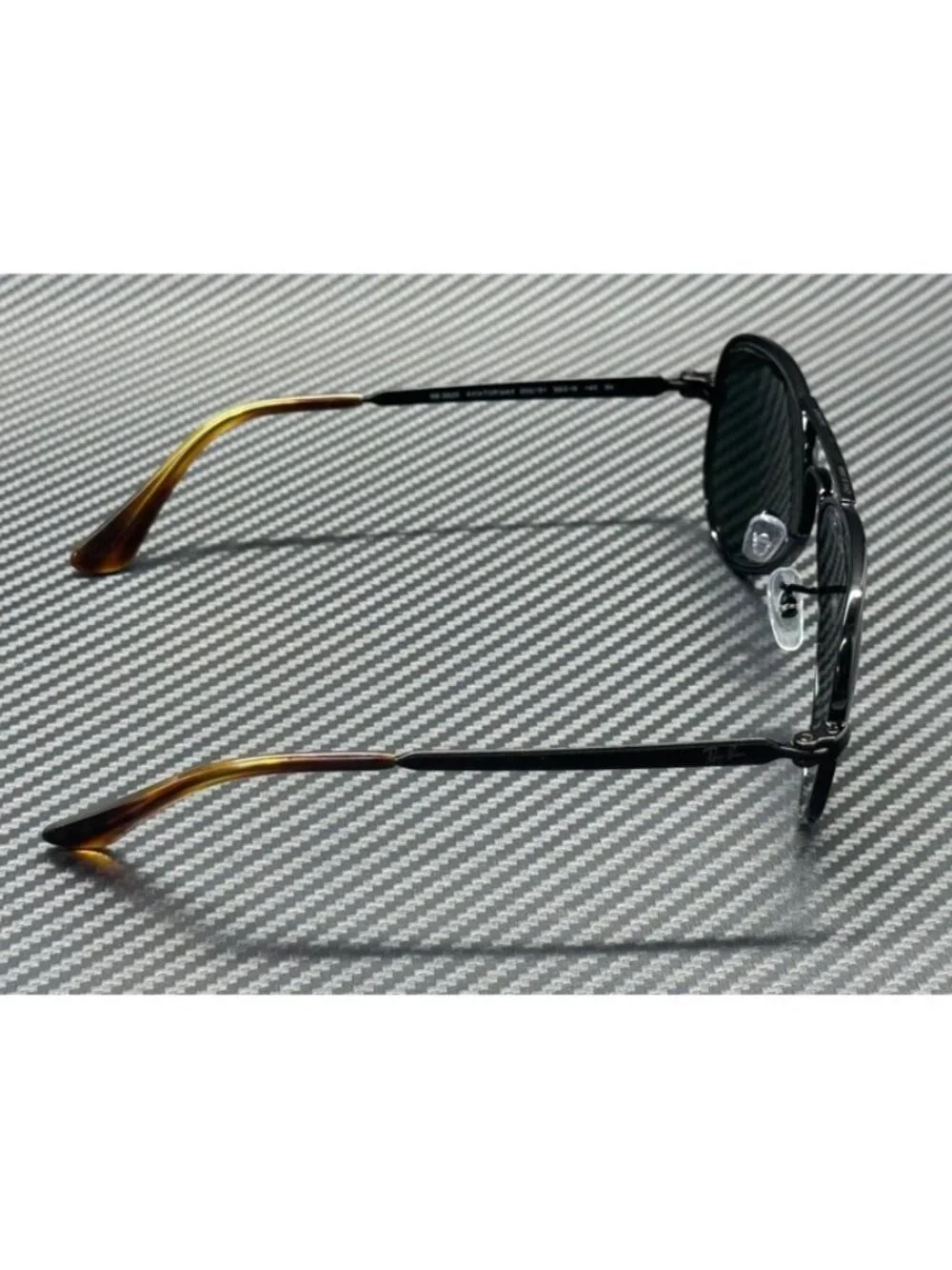 New Ray-Ban Men Black Sunglasses 58-16-145